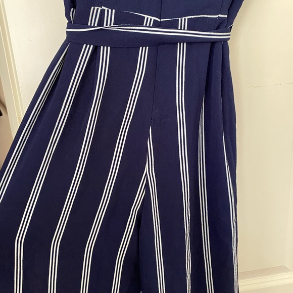 Navy & White Stripped Jumpsuit - Picture 10 of 10
